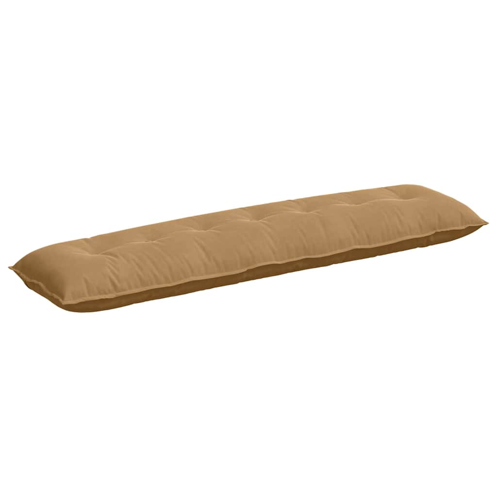 Cuscino per Schiena Marrone 200 x 50 cm Tessuto in Cords