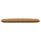Cuscino per Schiena Marrone 200 x 50 cm Tessuto in Cords