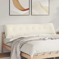 Cuscino per Schiena Crema 200 x 50 cm Tessuto in Cords