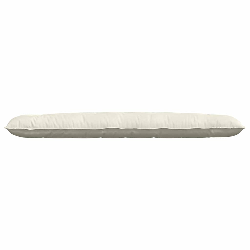 Cuscino per Schiena Crema 200 x 50 cm Tessuto in Cords