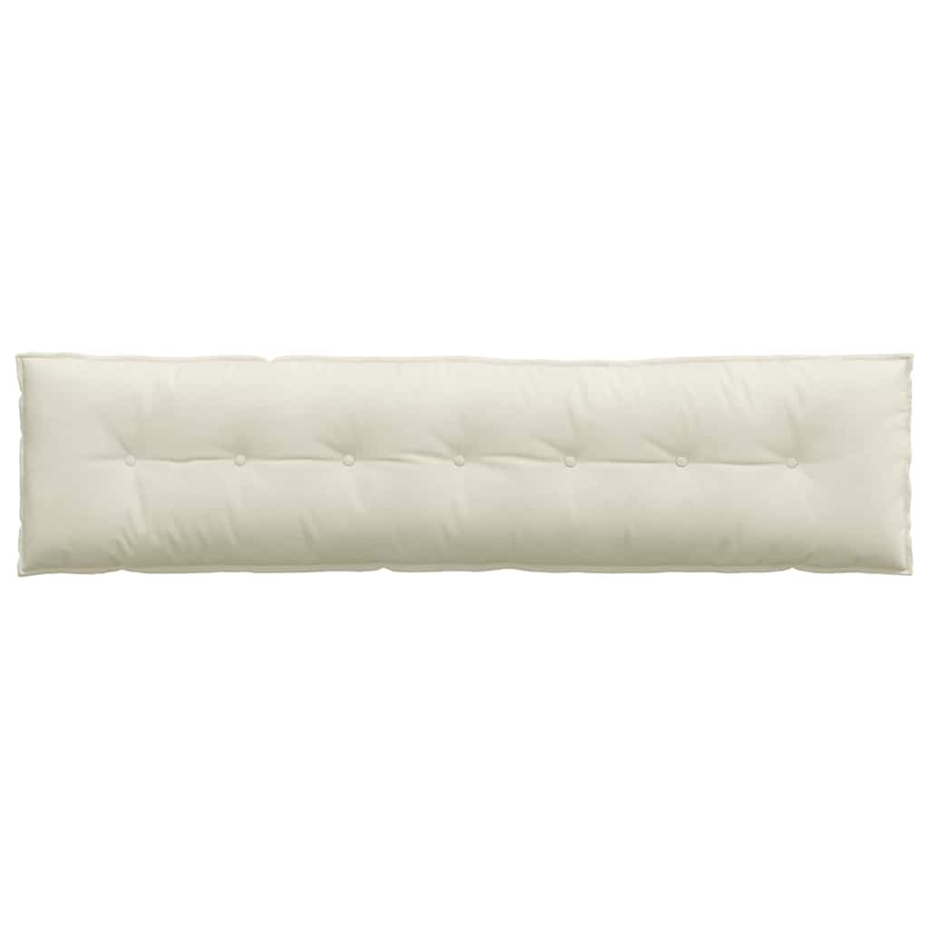 Cuscino per Schiena Crema 200 x 50 cm Tessuto in Cords