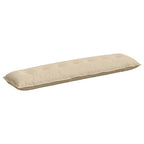 Cuscino per Schiena Crema 200 x 50 cm Tessuto in Microfibra