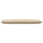 Cuscino per Schiena Crema 200 x 50 cm Tessuto in Microfibra