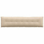 Cuscino per Schiena Crema 200 x 50 cm Tessuto in Microfibra