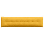 Cuscino per Schiena Giallo Chiaro 200 x 50 cm Tessuto in Cords