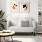 Cuscino per Schiena Grigio chiaro 45 x 20 x 35 cm Tessuto