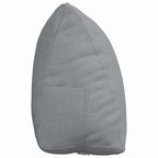 Cuscino per Schiena Grigio chiaro 45 x 20 x 35 cm Tessuto