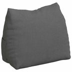Cuscino per Schiena Grigio scuro 45 x 20 x 35 cm Tessuto