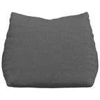 Cuscino per Schiena Grigio scuro 45 x 20 x 35 cm Tessuto