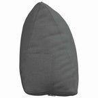 Cuscino per Schiena Grigio scuro 45 x 20 x 35 cm Tessuto