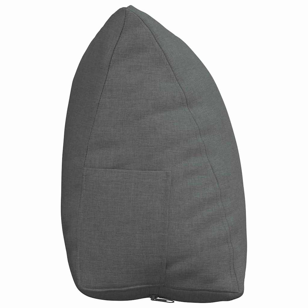 Cuscino per Schiena Grigio scuro 45 x 20 x 35 cm Tessuto