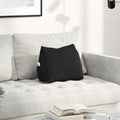 Cuscino per Schiena Nero 45 x 20 x 35 cm Tessuto