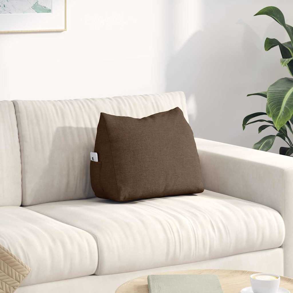 Cuscino per Schiena Marrone 45 x 20 x 35 cm Tessuto