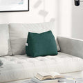 Cuscino per Schiena Verde Scuro 45 x 20 x 35 cm Tessuto