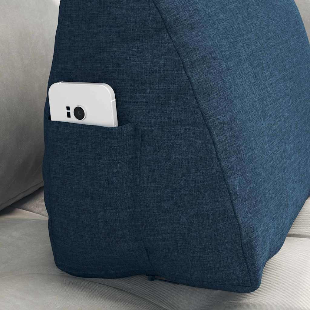 Cuscino per Schiena Blu 45 x 20 x 35 cm Tessuto