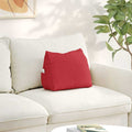 Cuscino per Schiena Rosso 45 x 20 x 35 cm Tessuto