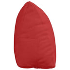 Cuscino per Schiena Rosso 45 x 20 x 35 cm Tessuto
