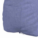 Cuscino per Schiena Blu jeans 45 x 20 x 35 cm Tessuto