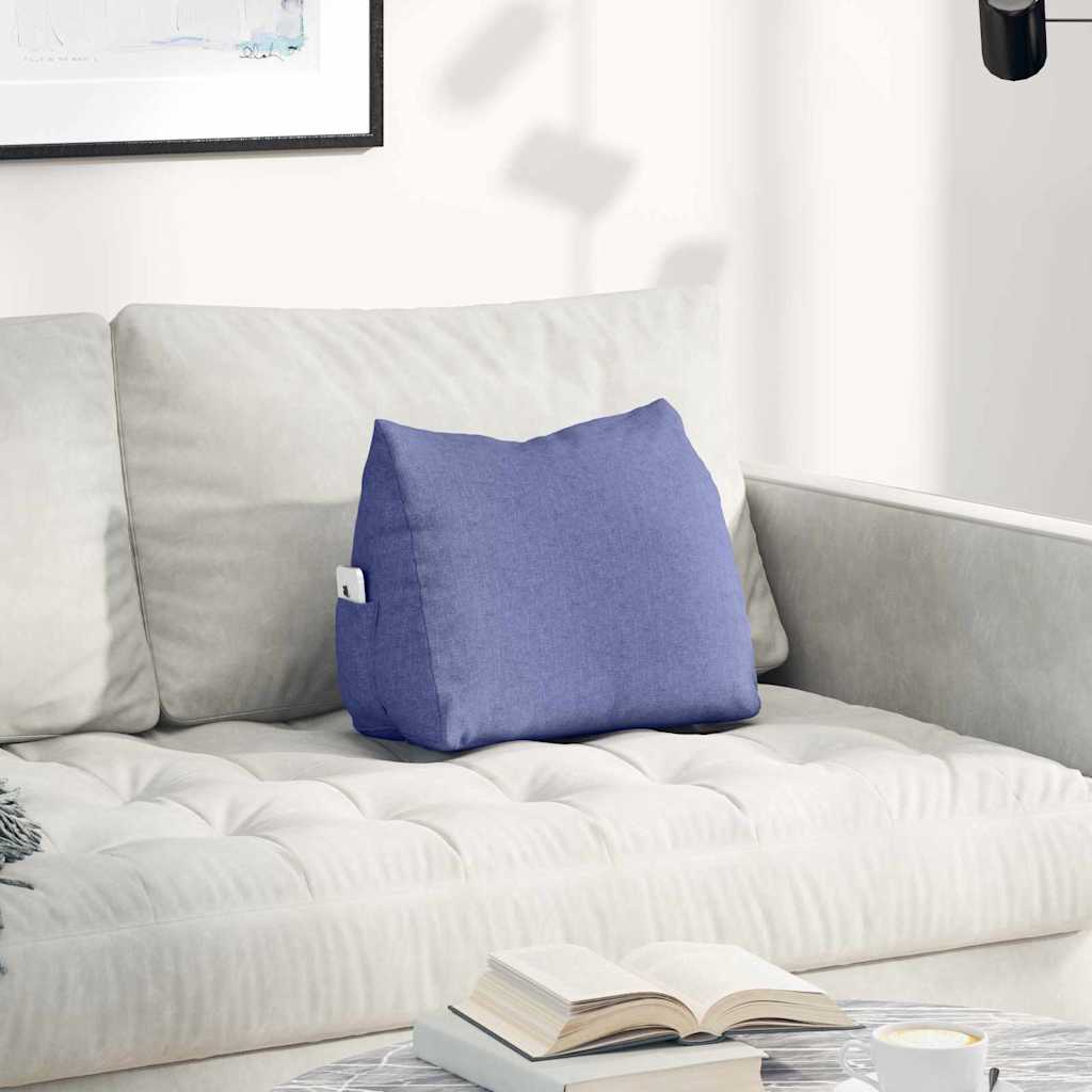 Cuscino per Schiena Blu jeans 45 x 20 x 35 cm Tessuto