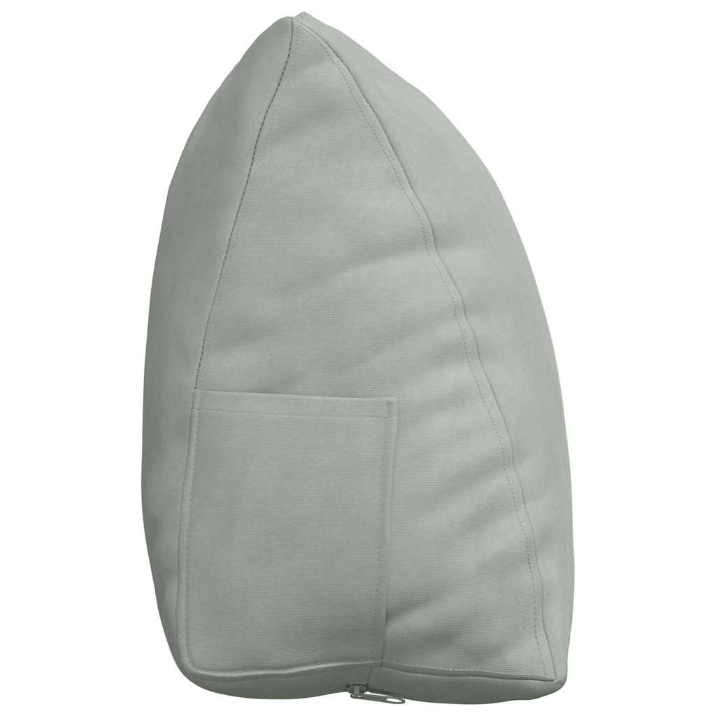 Cuscino per Schiena Grigio chiaro 45 x 20 x 35 cm