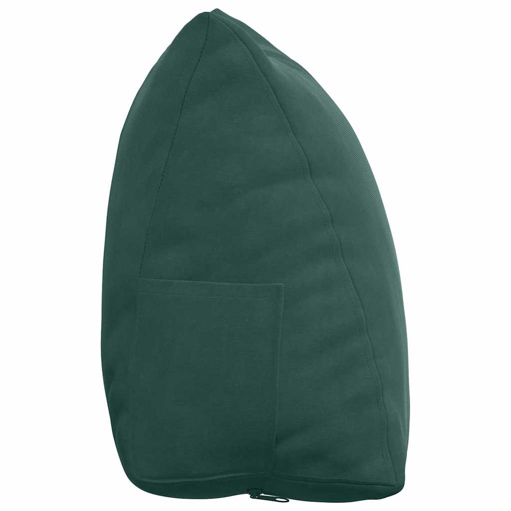 Cuscino per Schiena Verde Scuro 45 x 20 x 35 cm