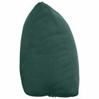 Cuscino per Schiena Verde Scuro 45 x 20 x 35 cm