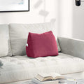 Cuscino per Schiena Rosso Vino 45 x 20 x 35 cm Tessuto in Cords