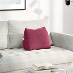 Cuscino per Schiena Rosso Vino 45 x 20 x 35 cm Tessuto in Cords