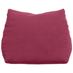 Cuscino per Schiena Rosso Vino 45 x 20 x 35 cm Tessuto in Cords
