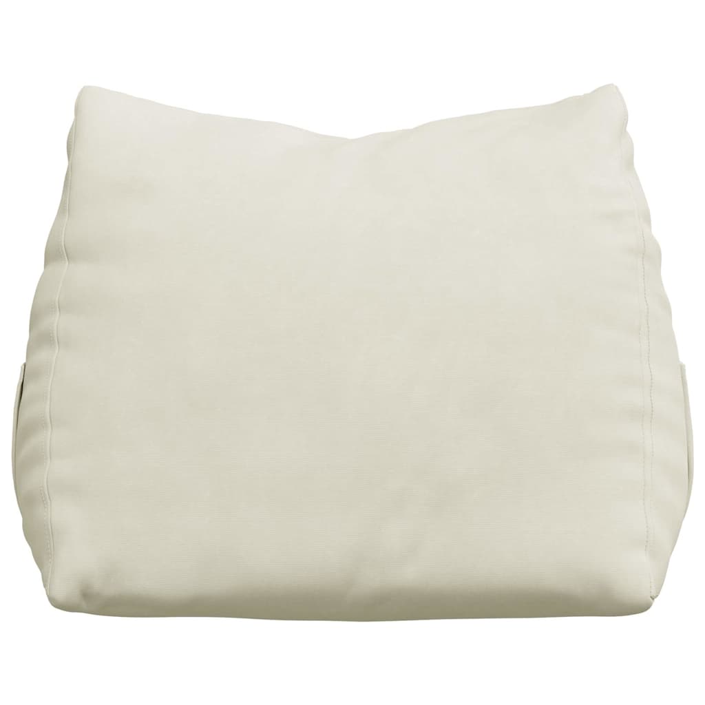 Cuscino per Schiena Crema 45 x 20 x 35 cm Tessuto in Cords