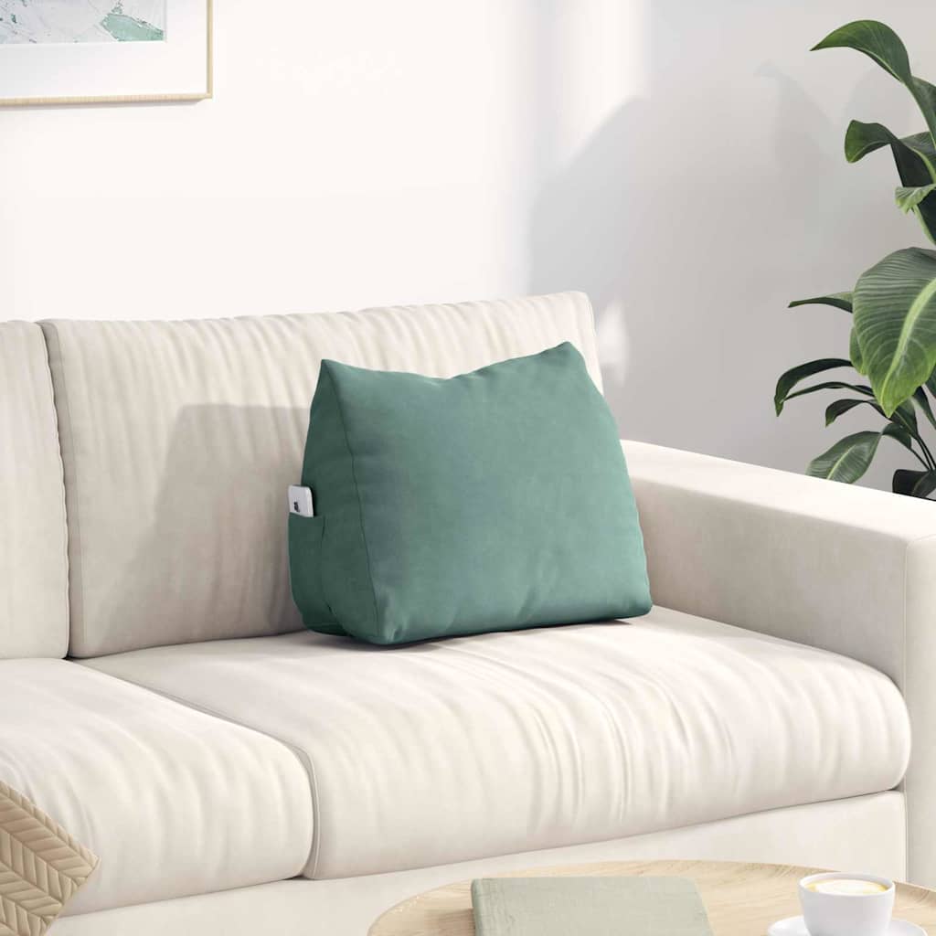 Cuscino per Schiena Verde Mare 45 x 20 x 35 cm Tessuto in Cords