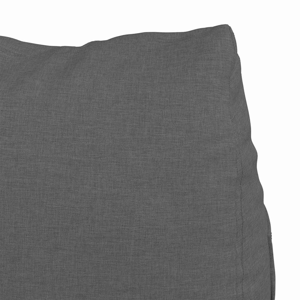 Cuscino per Schiena Grigio scuro 60 x 20 x 50 cm Tessuto