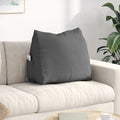 Cuscino per Schiena Grigio scuro 60 x 20 x 50 cm Tessuto