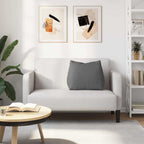 Cuscino per Schiena Grigio scuro 60 x 20 x 50 cm Tessuto