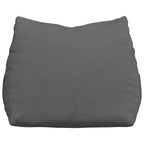 Cuscino per Schiena Grigio scuro 60 x 20 x 50 cm Tessuto
