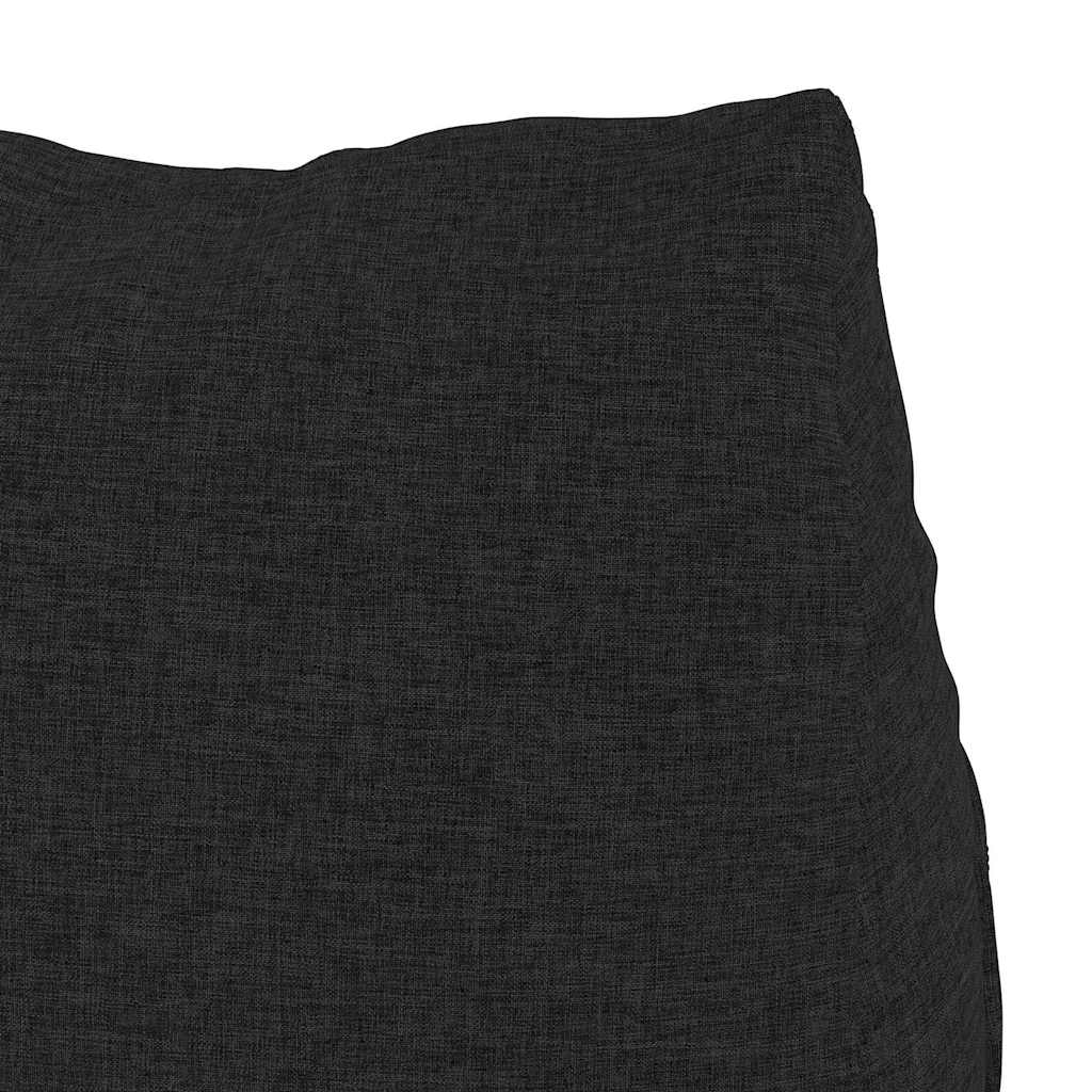 Cuscino per Schiena Nero 60 x 20 x 50 cm Tessuto