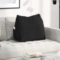 Cuscino per Schiena Nero 60 x 20 x 50 cm Tessuto
