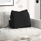 Cuscino per Schiena Nero 60 x 20 x 50 cm Tessuto
