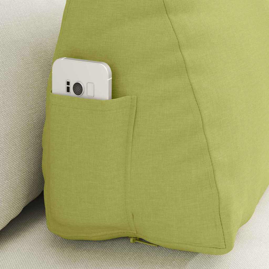 Cuscino per Schiena Verde chiaro 60 x 20 x 50 cm Tessuto