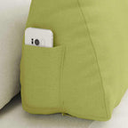 Cuscino per Schiena Verde chiaro 60 x 20 x 50 cm Tessuto