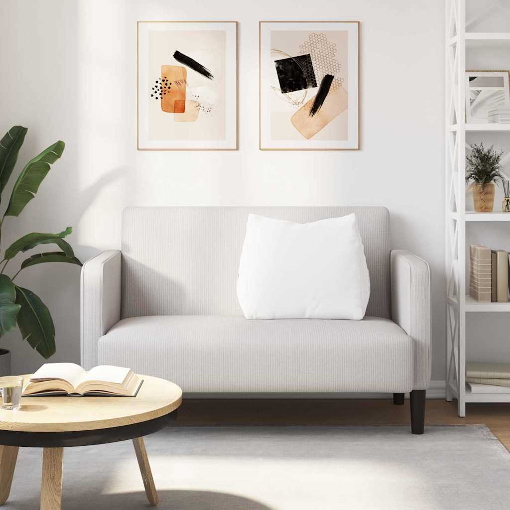 Cuscino per Schiena Bianco 60 x 20 x 50 cm Tessuto