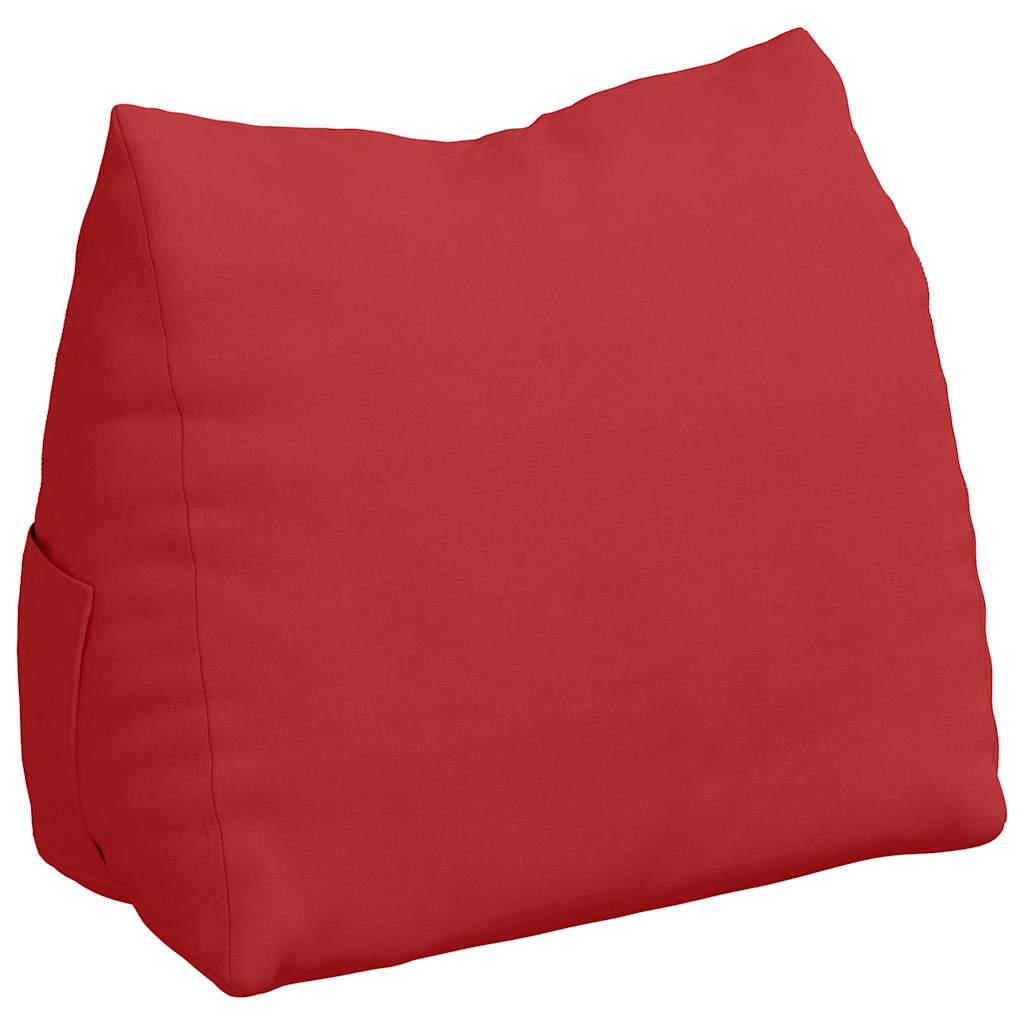 Cuscino per Schiena Rosso 60 x 20 x 50 cm Tessuto