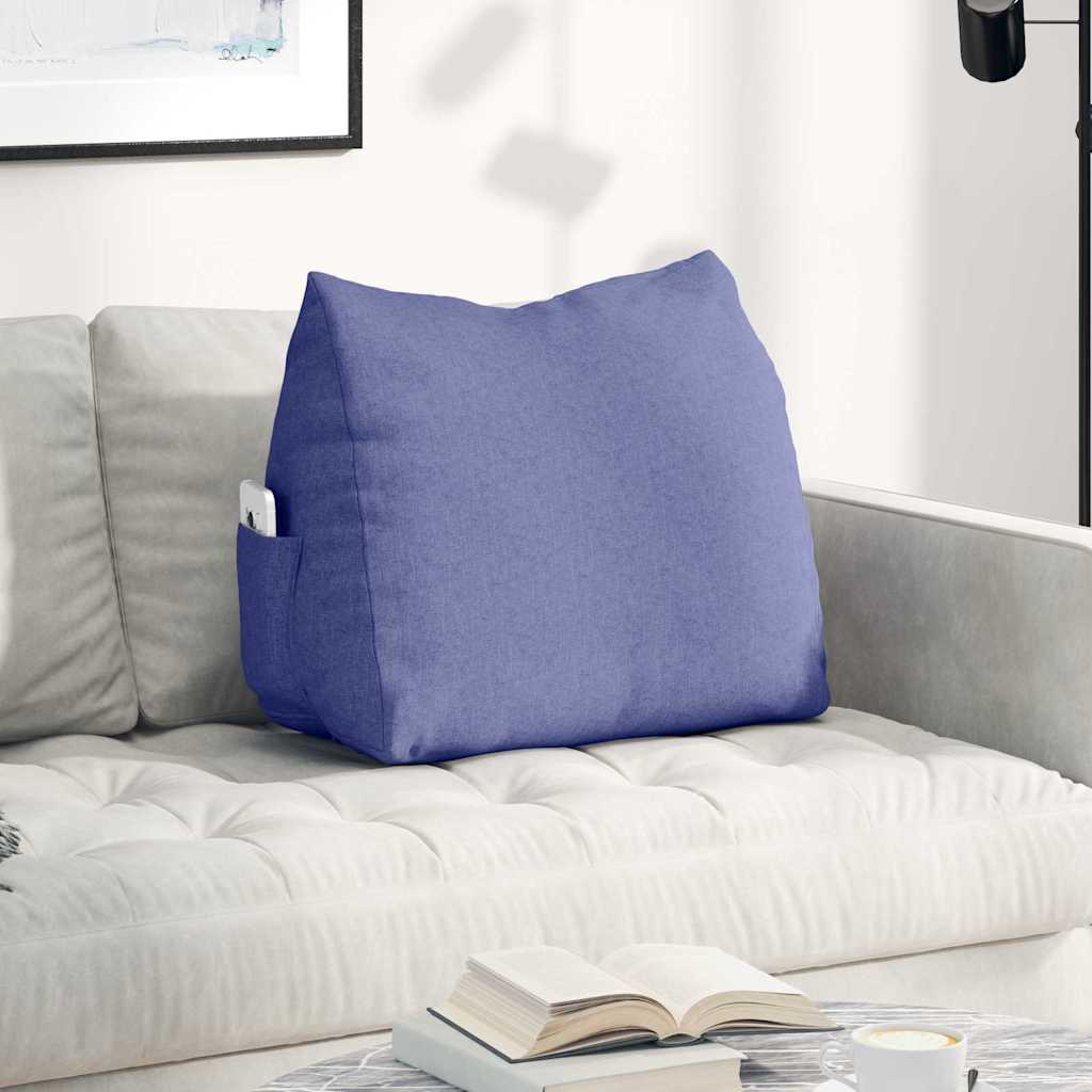Cuscino per Schiena Blu jeans 60 x 20 x 50 cm Tessuto
