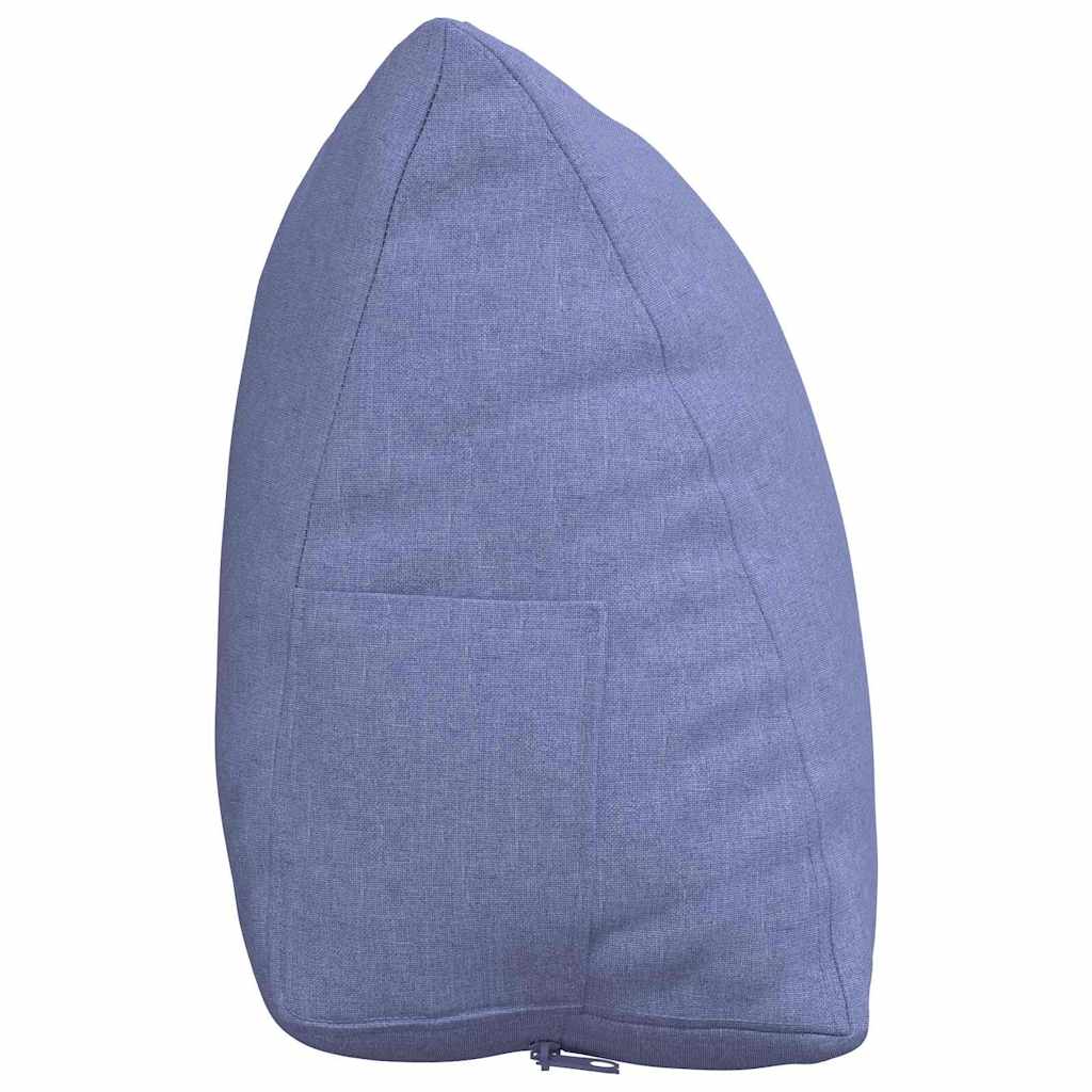 Cuscino per Schiena Blu jeans 60 x 20 x 50 cm Tessuto