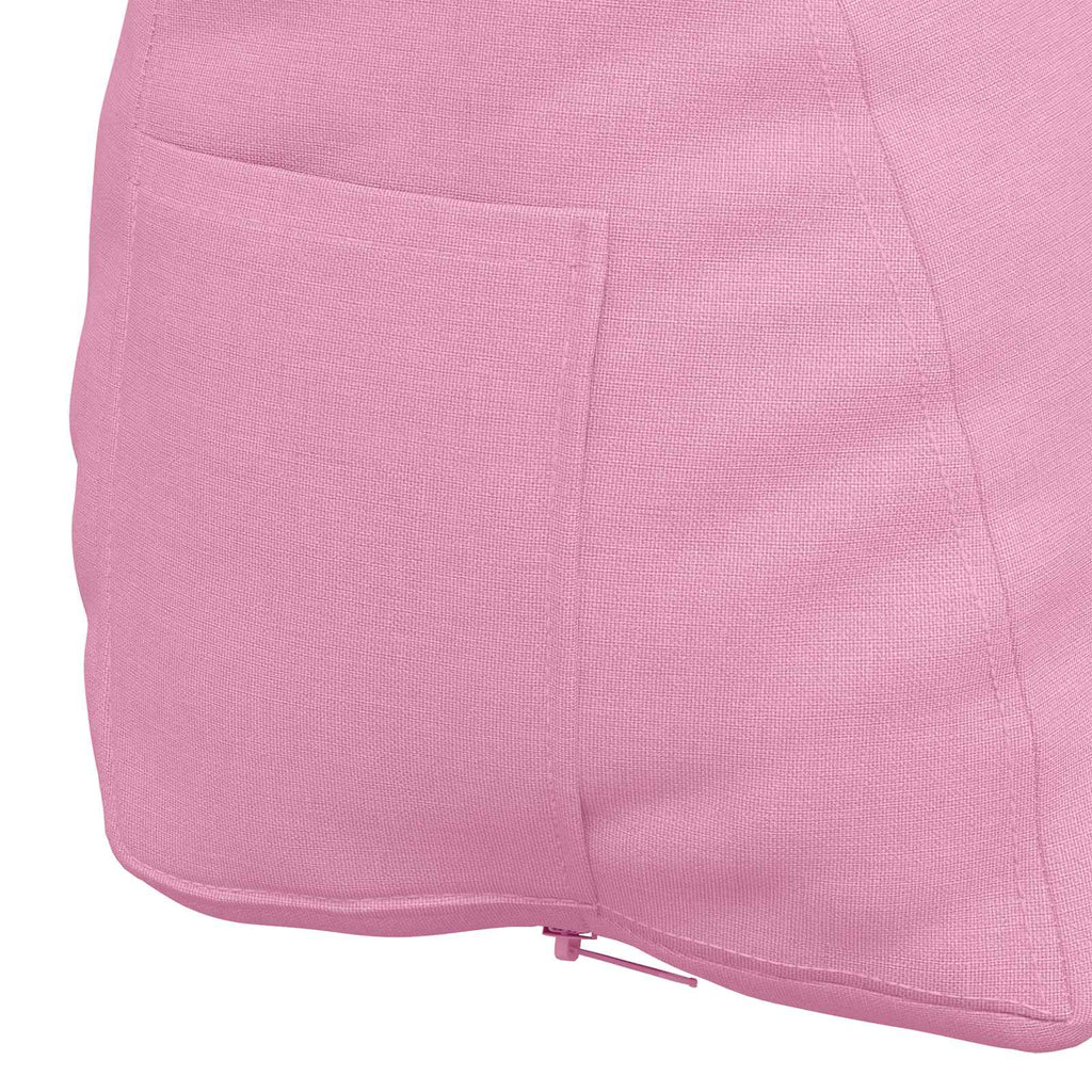 Cuscino per Schiena Rosa 60 x 20 x 50 cm Tessuto