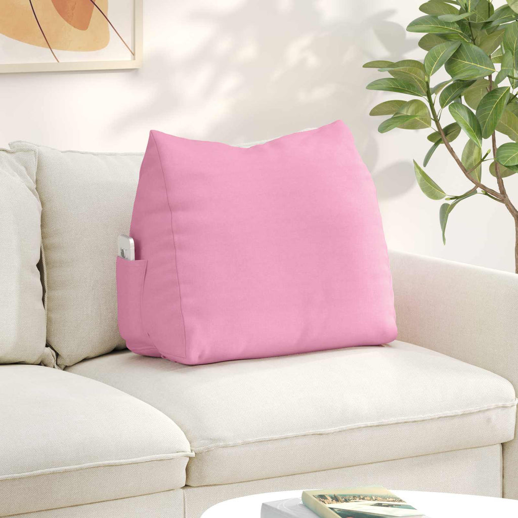 Cuscino per Schiena Rosa 60 x 20 x 50 cm Tessuto
