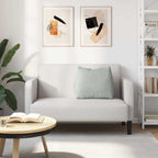 Cuscino per Schiena Grigio chiaro 60 x 20 x 50 cm