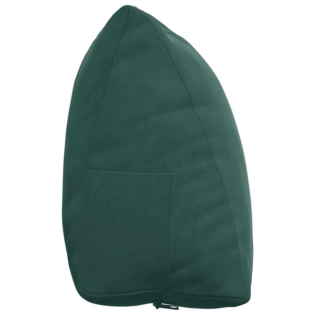 Cuscino per Schiena Verde Scuro 60 x 20 x 50 cm
