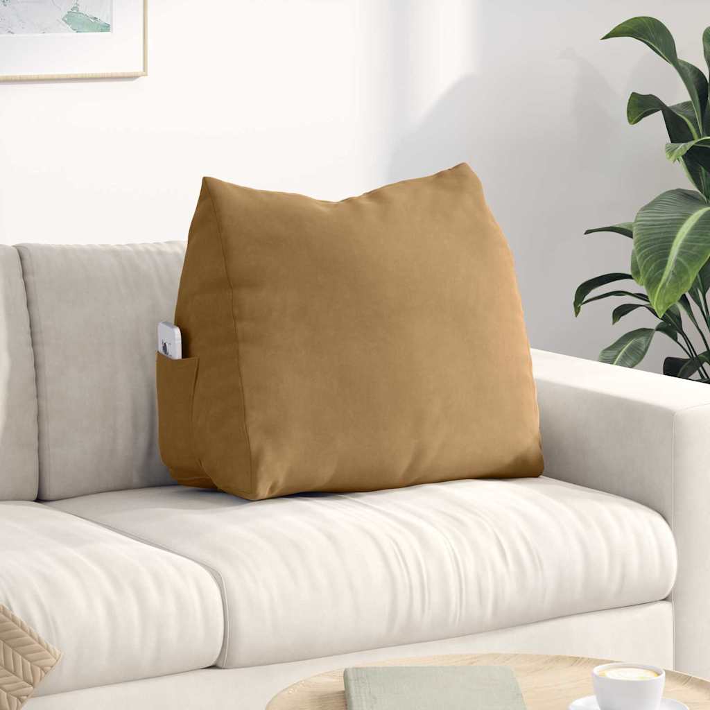 Cuscino per Schiena Marrone 60 x 20 x 50 cm Tessuto in Cords