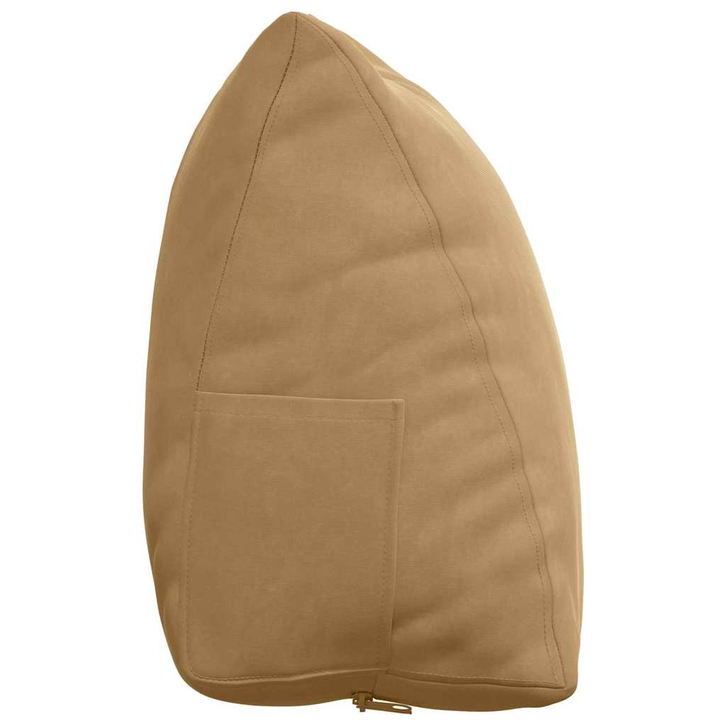Cuscino per Schiena Marrone 60 x 20 x 50 cm Tessuto in Cords